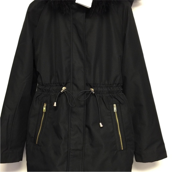 Ted Baker London parka jacket size 2 *the hoods fur needs brushed out - Picture 2 of 11